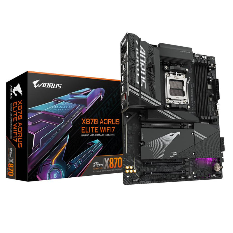 Afbeelding laden in galerijviewer, Gigabyte x870 a elite wifi7, atx, amd am5, x870, 4x ddr5, usb4, 2.5 gbe, wi-fi 7, pcie 5.0
