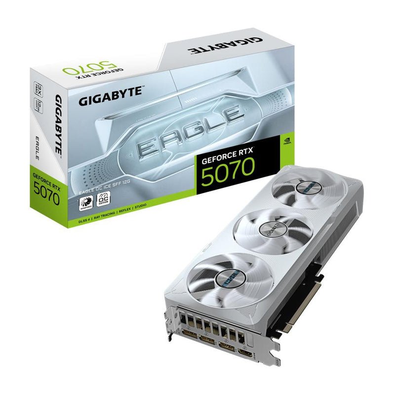 Afbeelding laden in galerijviewer, Gigabyte gv-n5070eagleoc ice-12gd geforce rtx 5070 eagle oc ice sff 12g, 12 gb, gddr7, 192 bit