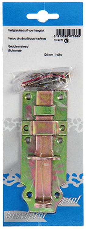 Afbeelding laden in galerijviewer, Mack 1014278 - hangslotschuif licht model, bichromaat 120mm | 5 stuks