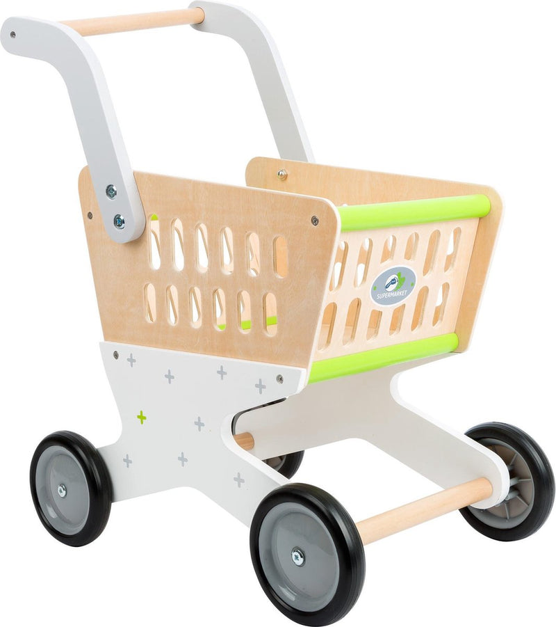 Afbeelding laden in galerijviewer, Small foot - houten winkelwagen supermarkt