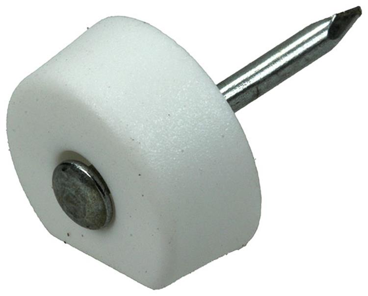 Afbeelding laden in galerijviewer, Mack 1013740 - 50 plankdragers + nagel wit ø 10 mm | 10 stuks