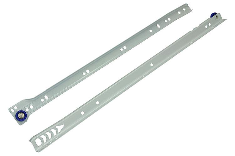 Afbeelding laden in galerijviewer, 1013690 - paar rolladegeleiders wit 25kg 45cm | 5 stuks