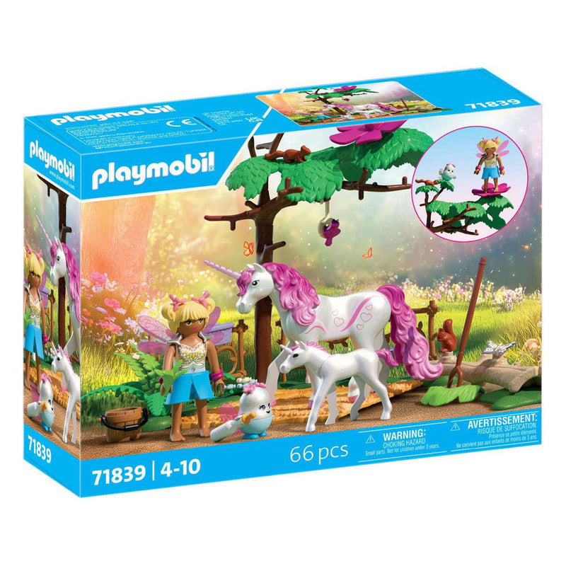 Afbeelding laden in galerijviewer, Playmobil magische eenhoornstal voor moeder en veulen - 7184