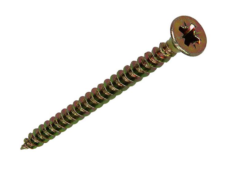 Afbeelding laden in galerijviewer, Mack 1017237 - spaanplaatschroef vz kop geelverz.15 st 4,0 x 50 mm | 10 stuks