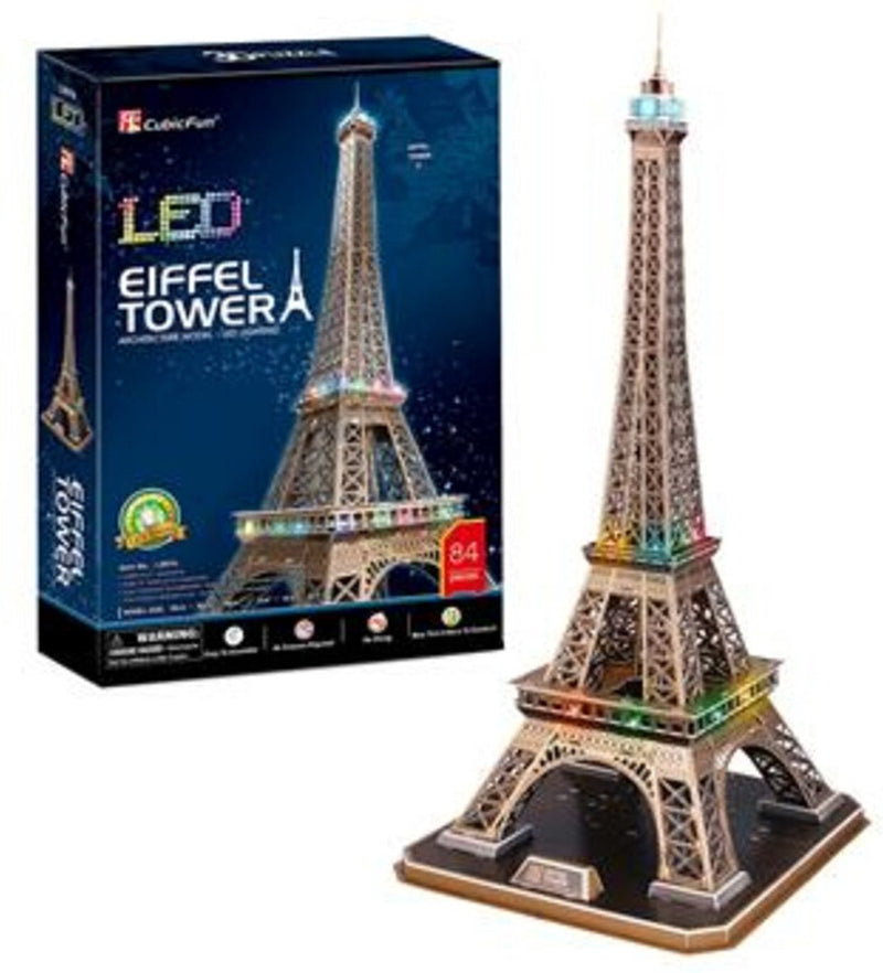 Afbeelding laden in galerijviewer, Cubic fun 3d-puzzel eiffeltoren met led