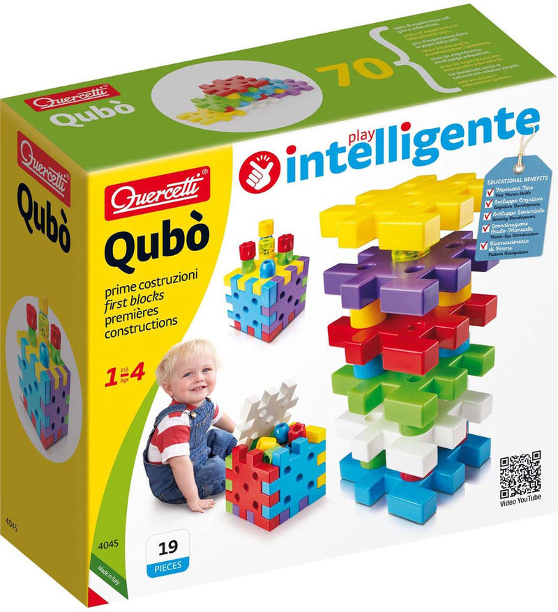 Afbeelding laden in galerijviewer, Quercetti qubo eerste blokken