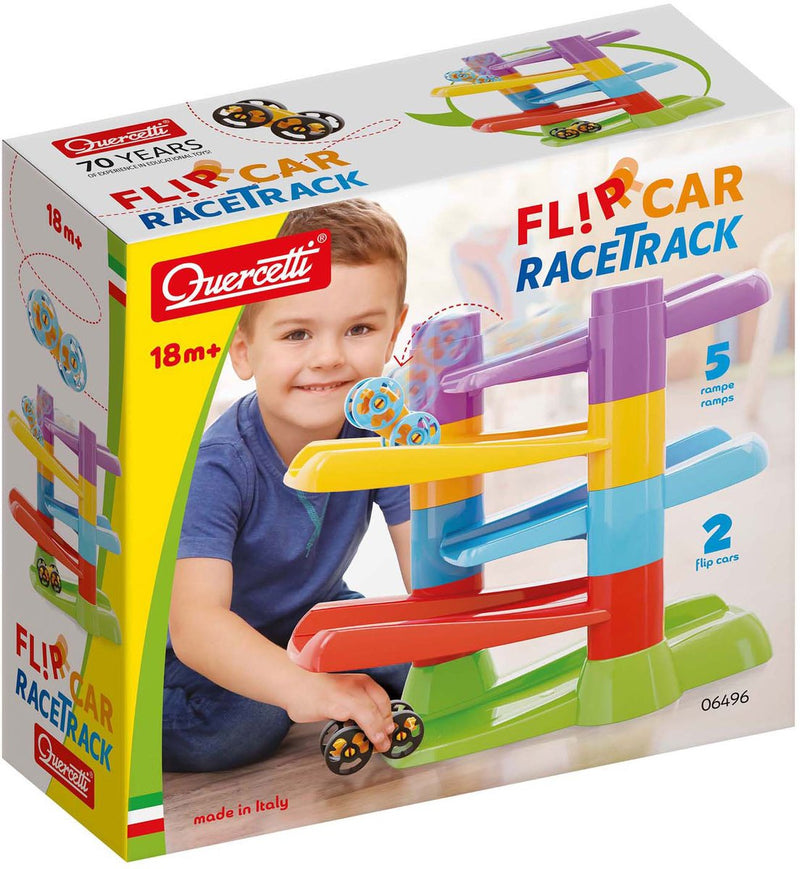 Afbeelding laden in galerijviewer, Quercetti racebaan met flip auto's, 7dlg.