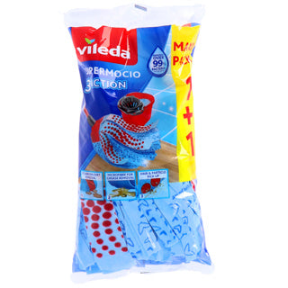 Afbeelding laden in galerijviewer, Vileda supermocio 3action mop 2 stuks