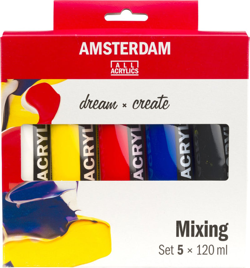 Afbeelding laden in galerijviewer, Bruynzeel amsterdam standard series acrylverf mengset 120ml, 5dlg.