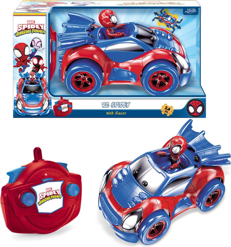 Afbeelding laden in galerijviewer, Dickie jada rc spidey web racer bestuurbare auto