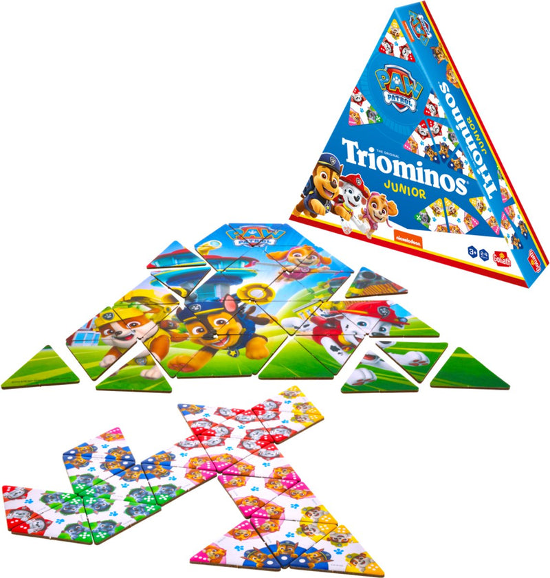 Afbeelding laden in galerijviewer, Goliath triominos junior paw patrol - bordspel - kinderspel - speel triominos met jouw favoriete paw patrol personage.