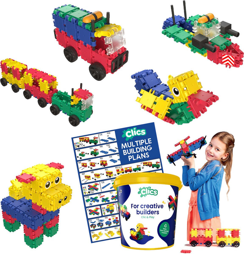 Afbeelding laden in galerijviewer, Clics build play emmer, 8in1