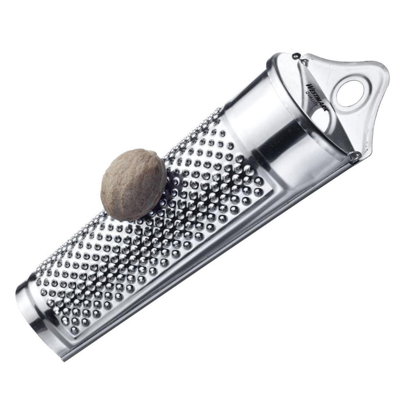 Afbeelding laden in galerijviewer, Westmark nootmuskaatrasp, met opbergvak voor nootmuskaat, lengte: 15 cm, roestvrij staal, zilver, 11532270