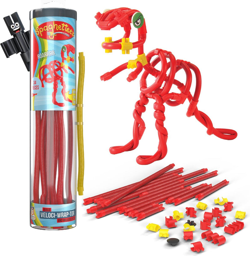 Afbeelding laden in galerijviewer, Clics spaghetteez velociraptor flexibele bouwstaafjes, 34dlg.