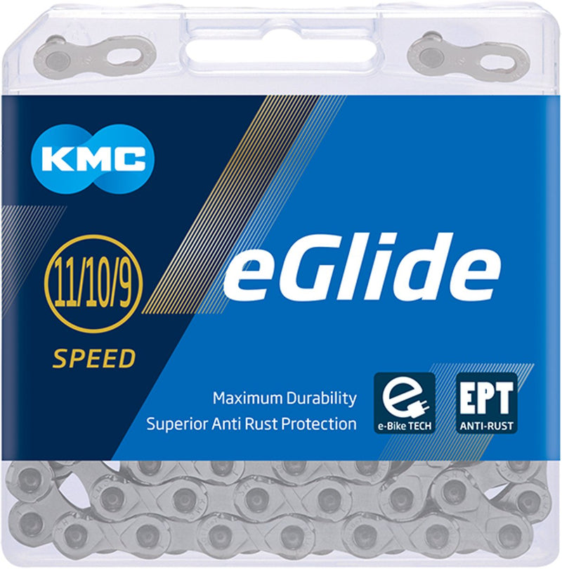Afbeelding laden in galerijviewer, Kmc eglide ept cues ketting zilver 118 links 11s