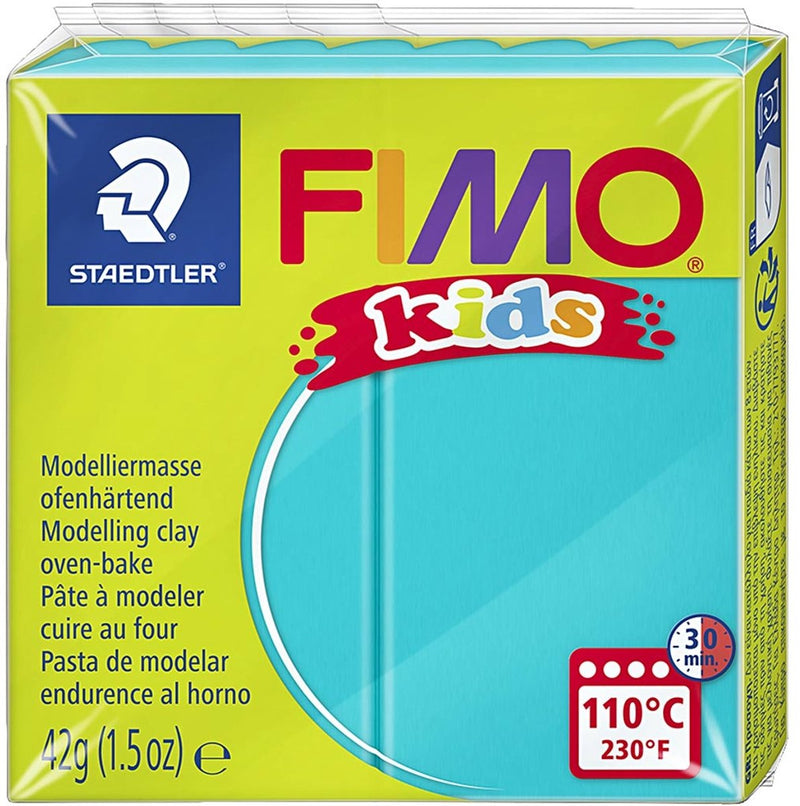 Afbeelding laden in galerijviewer, Fimo kids boetseerklei 42 g turkoois