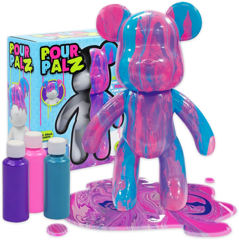 Afbeelding laden in galerijviewer, Gear2play pour palz large paint bear 'berry blast' - gietverfset (paars, roze, blauw)