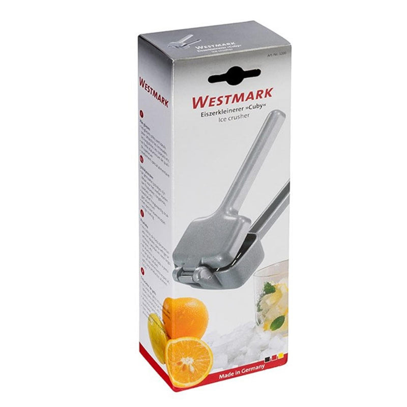 Afbeelding laden in galerijviewer, Westmark kleine ijsblokjeskraker, gegoten aluminium, lengte: 17,3 cm, cuby, zilver, 12002260