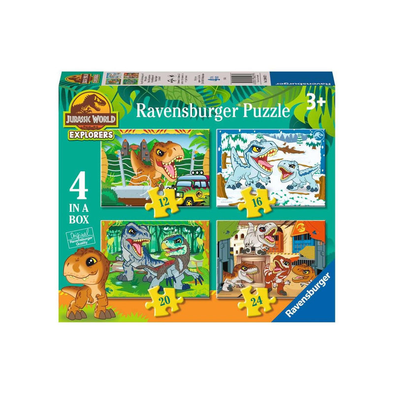 Afbeelding laden in galerijviewer, Ravensburger puzzel jurassic world explorers - legpuzzel - 12, 16, 20, 24 stukjes