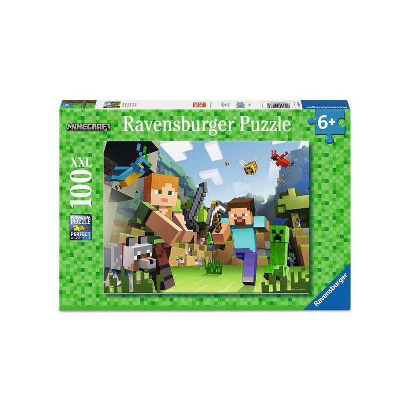 Afbeelding laden in galerijviewer, Ravensburger puzzel minecraft 100 xxl stukjes