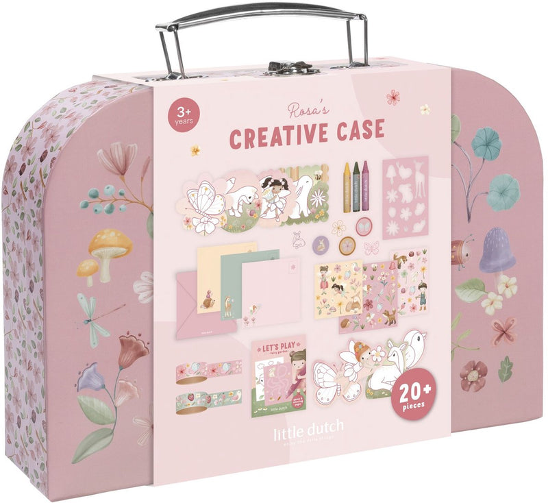 Afbeelding laden in galerijviewer, Little dutch knutselkoffer rosa fairy garden - creatief speelgoed - cadeautip