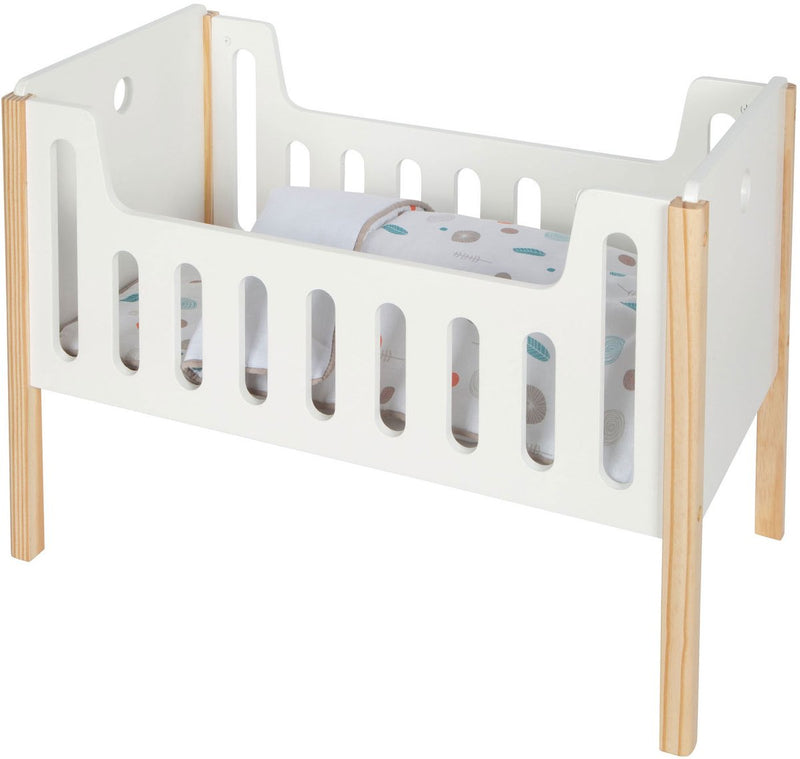 Afbeelding laden in galerijviewer, Small foot - houten poppenbedje little button