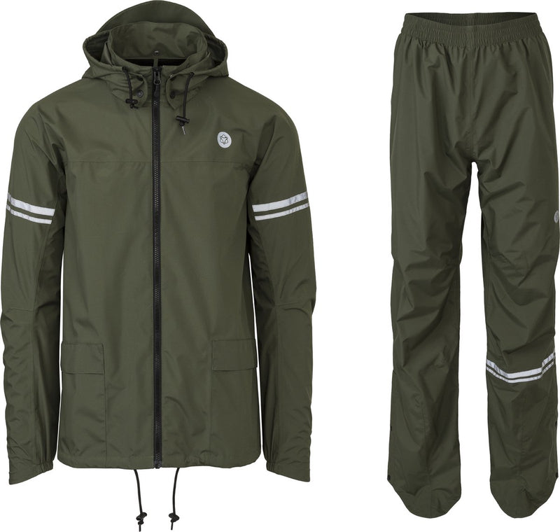 Afbeelding laden in galerijviewer, Agu original regenpak essential army green army groen