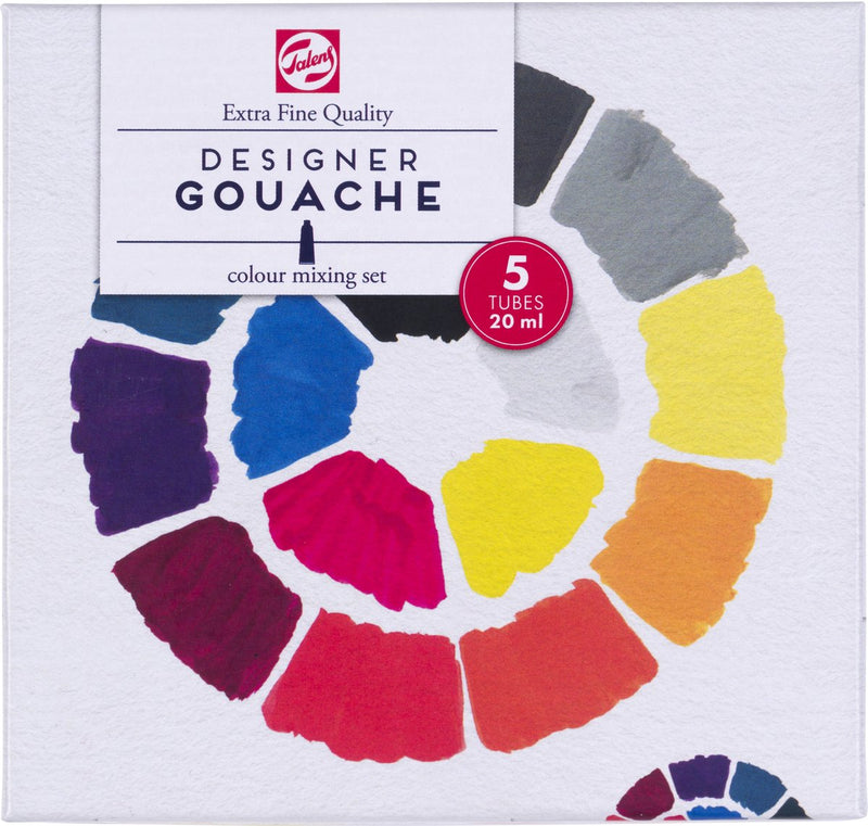 Afbeelding laden in galerijviewer, Talens gouache extra fijn mengset, 5x20ml tubes