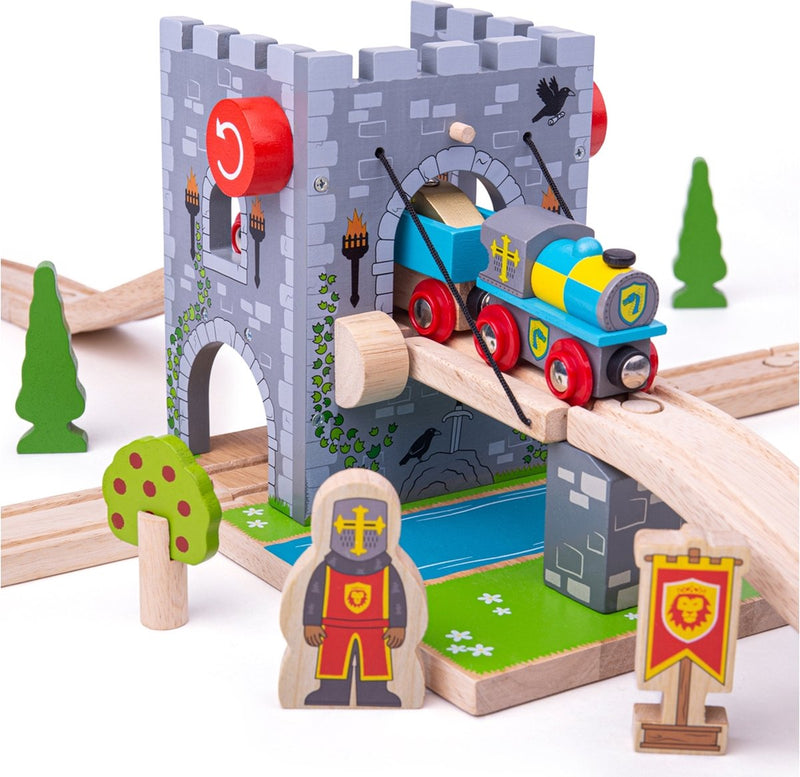 Afbeelding laden in galerijviewer, Bigjigs houten rails - ophaalbrug