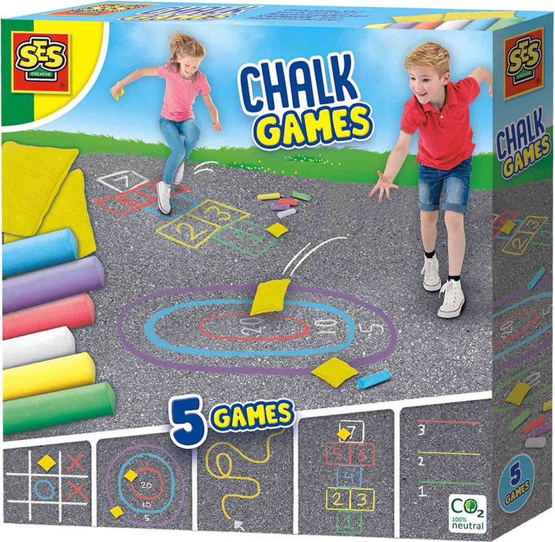 Afbeelding laden in galerijviewer, Ses creative ses stoepkrijt spellen 5in1