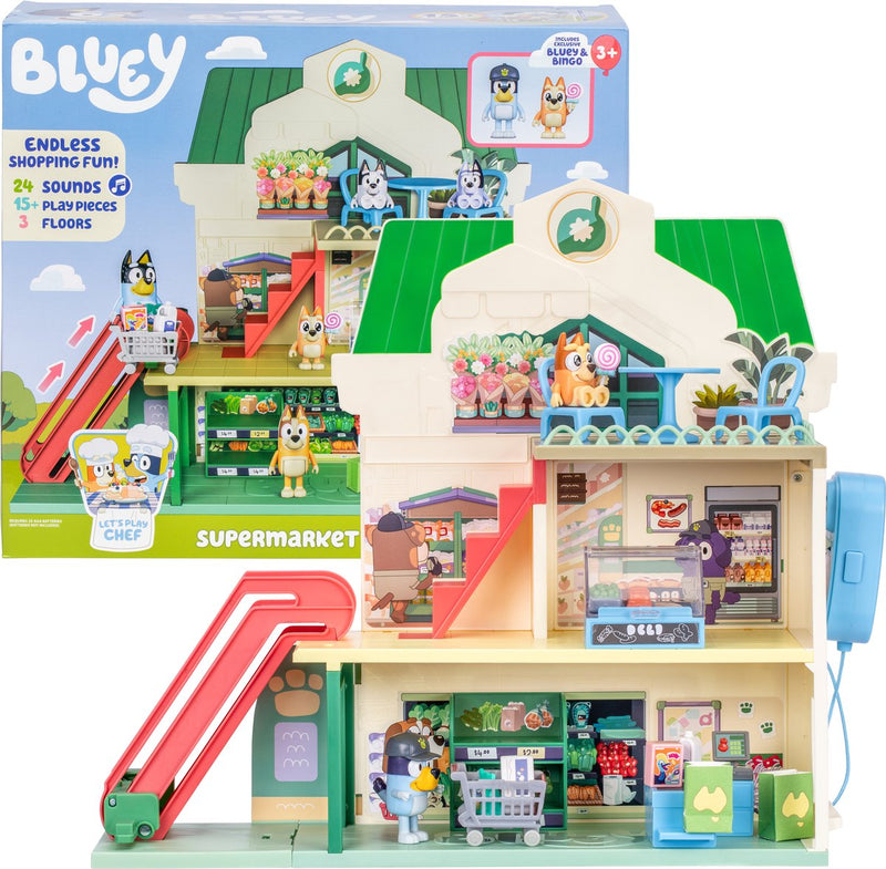 Afbeelding laden in galerijviewer, Moose toys bluey lets play chef - supermarkt speelset