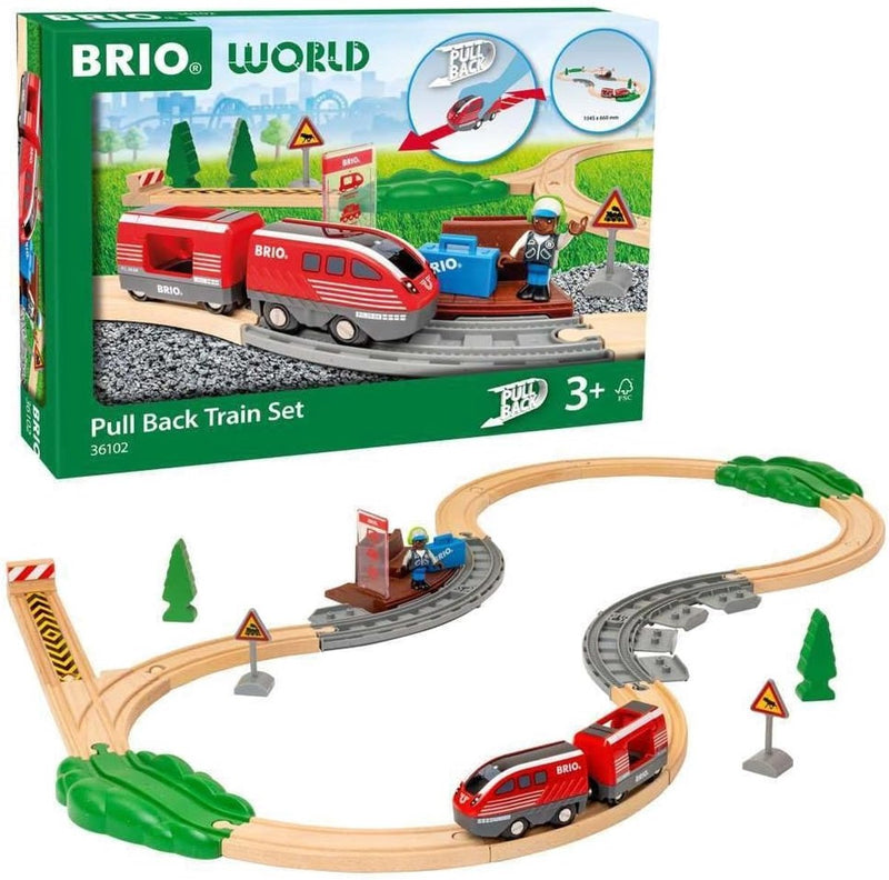 Afbeelding laden in galerijviewer, Ravensburger brio pullback trein set - 28dlg.