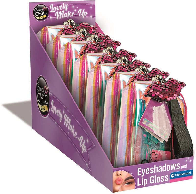 Afbeelding laden in galerijviewer, Clementoni crazy chic make-up tas lip met make-up