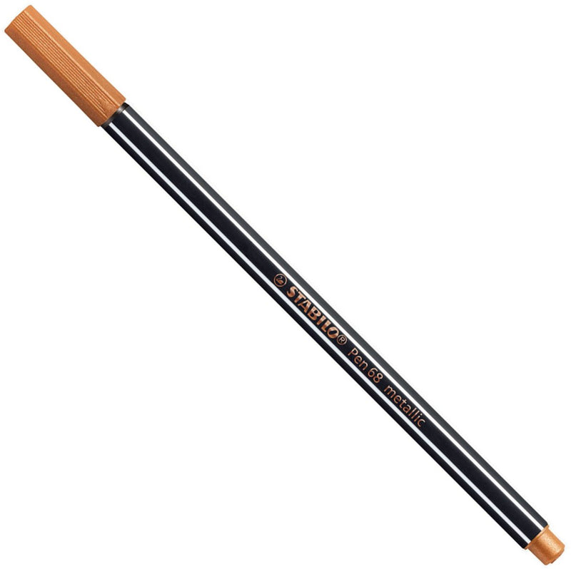 Afbeelding laden in galerijviewer, Stabilo pen 68 metallic - viltstift - koper (68 820)
