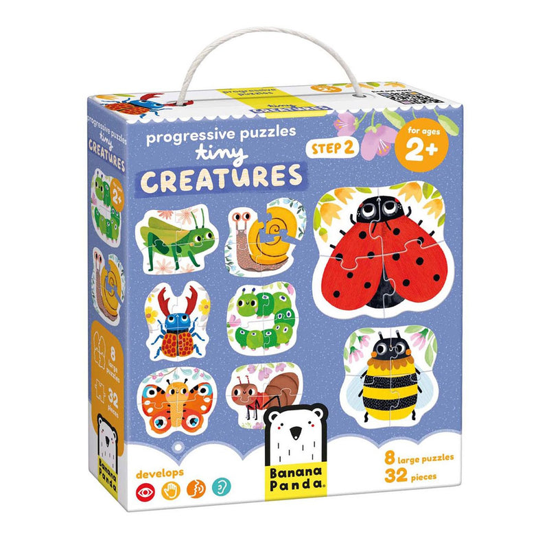 Afbeelding laden in galerijviewer, Banana panda stap voor stap kleine diertjes puzzel 2+.