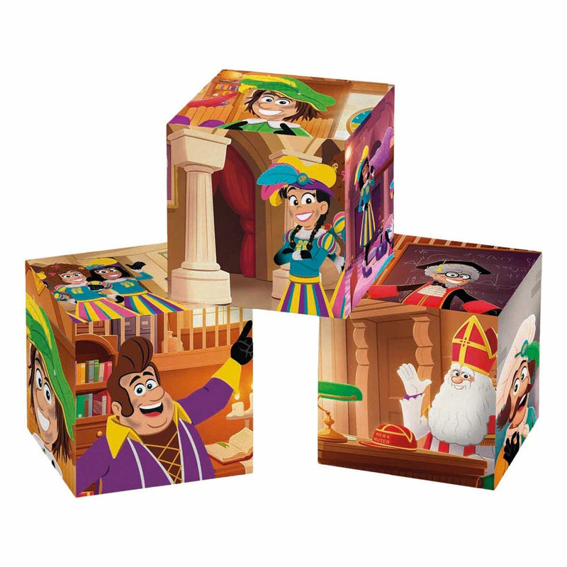 Afbeelding laden in galerijviewer, Clementoni blokkenpuzzel sinterklaas - 12st.