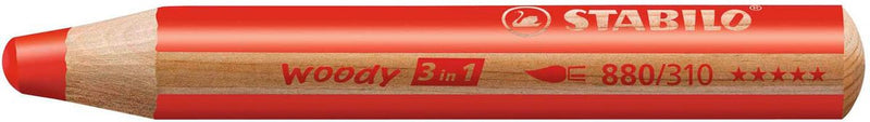 Afbeelding laden in galerijviewer, Stabilo woody 3 in 1 - multitalent potlood - rood - per stuk