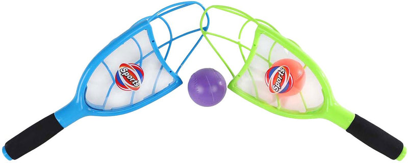 Afbeelding laden in galerijviewer, Gametime vang- en werpspel speelgoed set met 2 ballen voor kinderen.