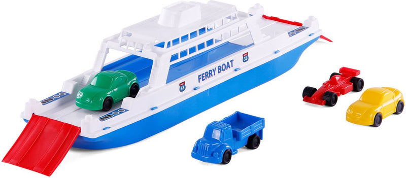 Afbeelding laden in galerijviewer, Merkloos overige merken veerboot 45 cm + 4 voertuigen