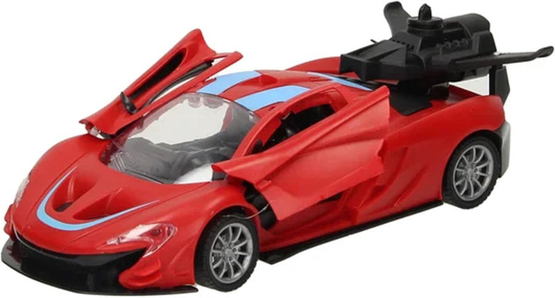 Afbeelding laden in galerijviewer, Lobbes speelgoed bv rc sportwagen met stoomfunctie rood