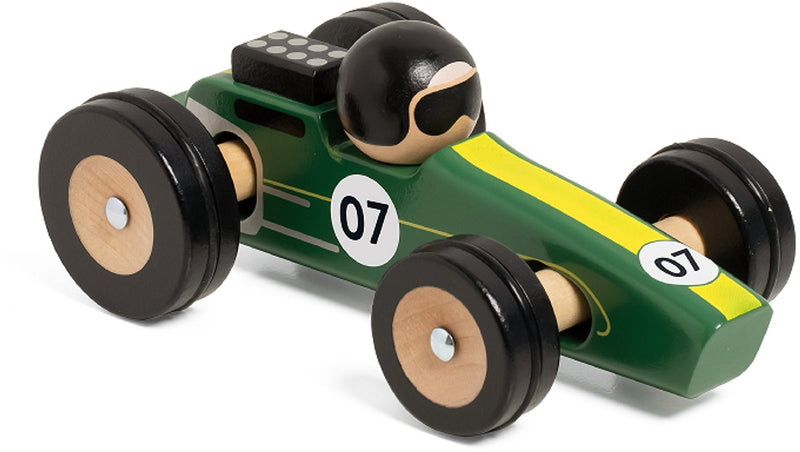 Afbeelding laden in galerijviewer, Classic world houten speelgoedauto silverstone