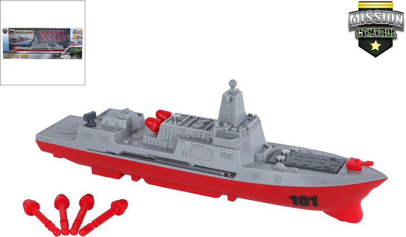 Afbeelding laden in galerijviewer, Van manen veenendaal bv mission control marineschip met schietfunctie, 24cm