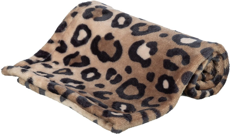Afbeelding laden in galerijviewer, Trixie hondendeken leo soft pluche bruin panterprint