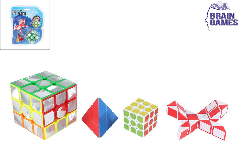 Afbeelding laden in galerijviewer, Brain games puzzelkubus set - 4 stuks - educatief speelgoed.