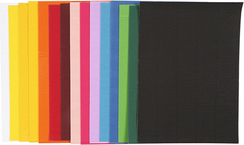 Afbeelding laden in galerijviewer, Creativ company ribbelkarton kleur 80gr, 15 vellen