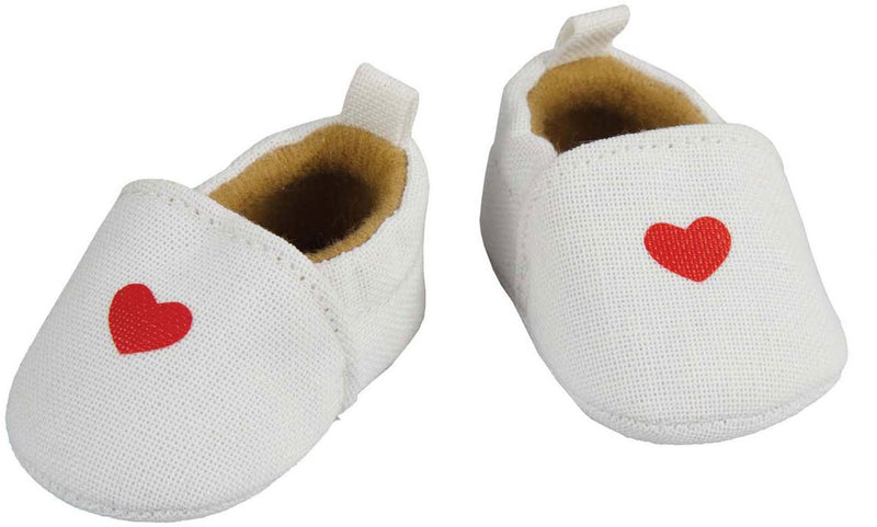 Afbeelding laden in galerijviewer, Heless poppenpantoffel met hart, 38-45 cm