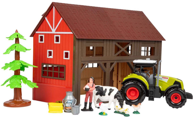 Afbeelding laden in galerijviewer, Toi-toys ackers ville boerderij met tractor licht en geluid speelset, 12dlg.