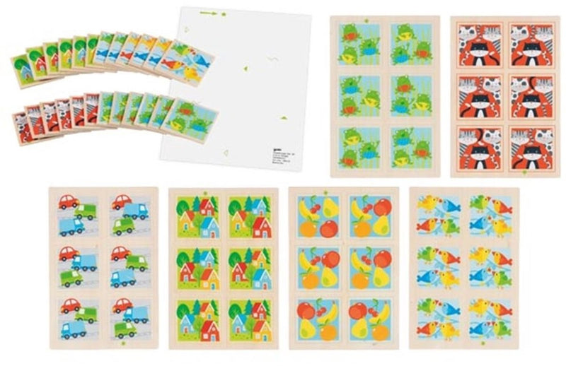 Afbeelding laden in galerijviewer, Goki houten memospel, 36dlg.