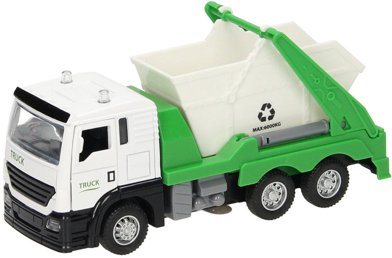 Afbeelding laden in galerijviewer, Lobbes speelgoed bv truck met afvalcontainer licht geluid