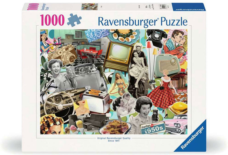 Afbeelding laden in galerijviewer, Ravensburger puzzel legpuzzel jaren 50 - 1000 stukjes vintage.